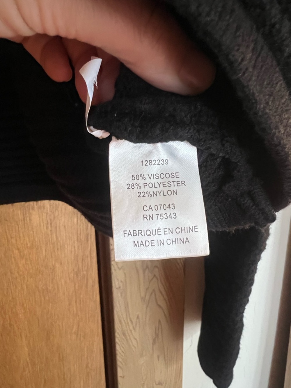 Rachel Zoe black chunky knit cardigan - Picture 5 of 7